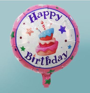 18" Cupcake Birthday Balloon